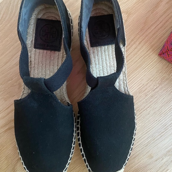 Tory Burch Black Canvas Espadrilles - Picture 2 of 2